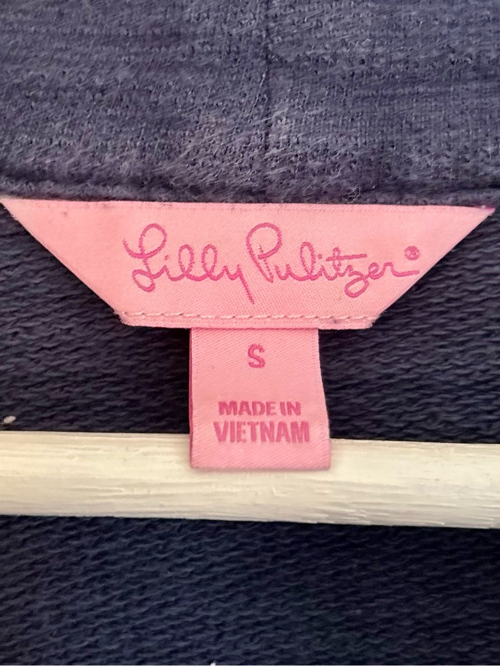 Lilly Pulitzer Skipper Popover Navy Half-Zip S Preppy cotton Coastal Golf Fall - Picture 4 of 8